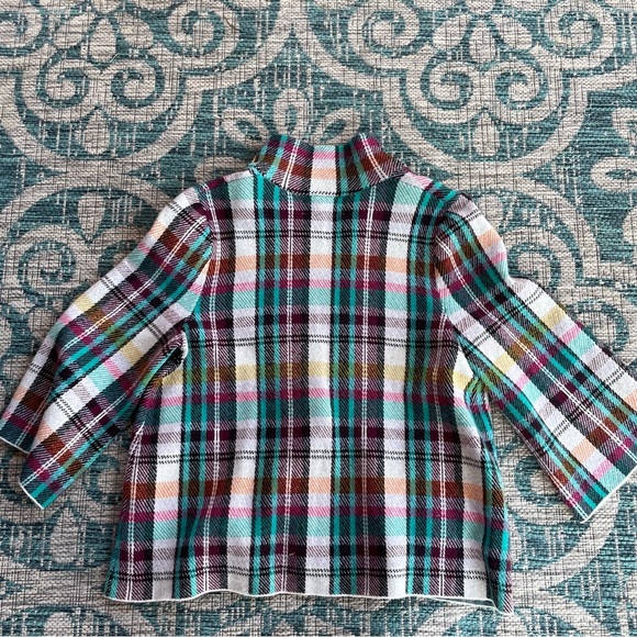 Anthropologie Rosetta Cropped Plaid Jacket - Picture 9 of 12
